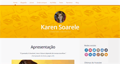 Desktop Screenshot of karensoarele.com.br