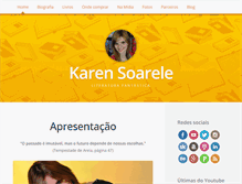 Tablet Screenshot of karensoarele.com.br